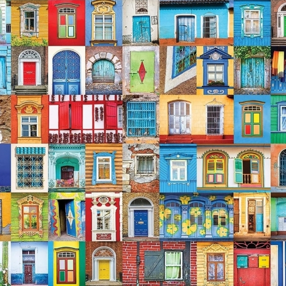 Delightful Doors and Windows 1000 Piece Jigsaw Puzzle by Colorcraft - Picture 2 of 2